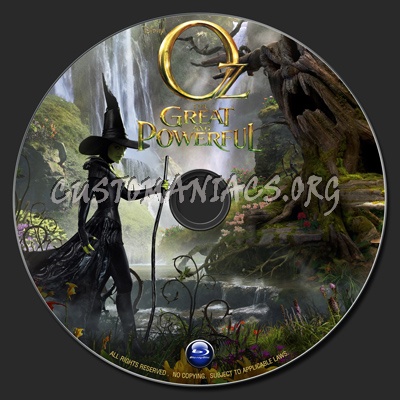 Oz : The Great And Powerful (2013) blu-ray label