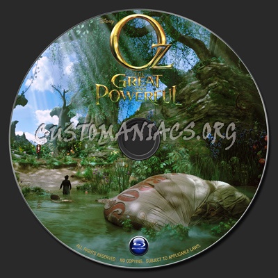 Oz : The Great And Powerful (2013) blu-ray label