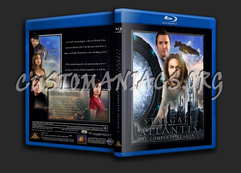 Stargate Atlantis - Season 3 blu-ray cover