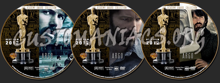 Academy Awards Collection - Argo dvd label