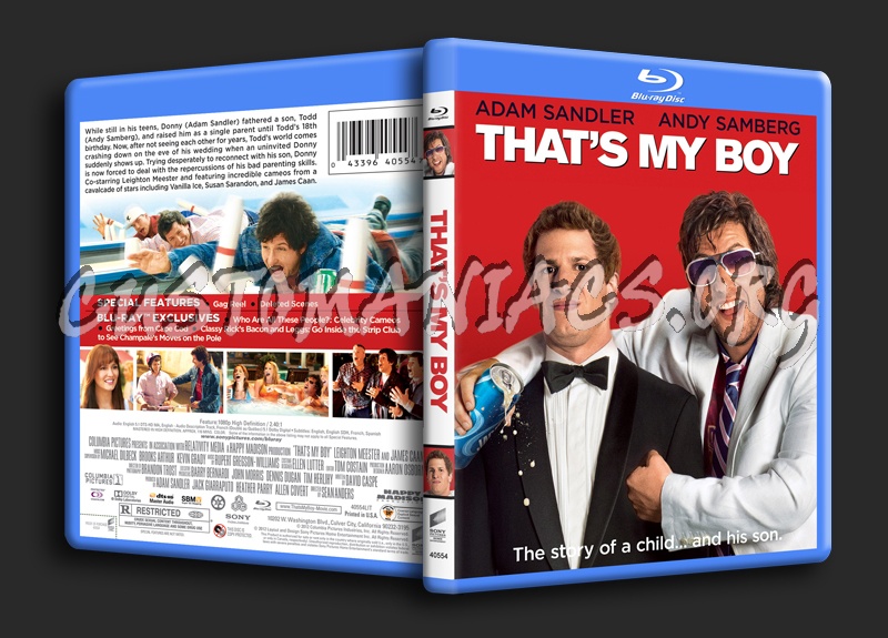 That's My Boy blu-ray cover