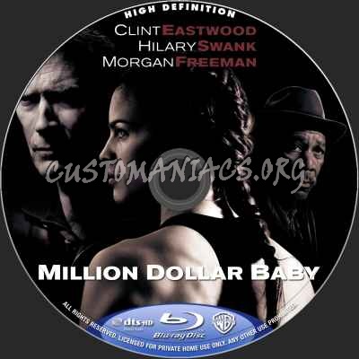 Million Dollar Baby blu-ray label