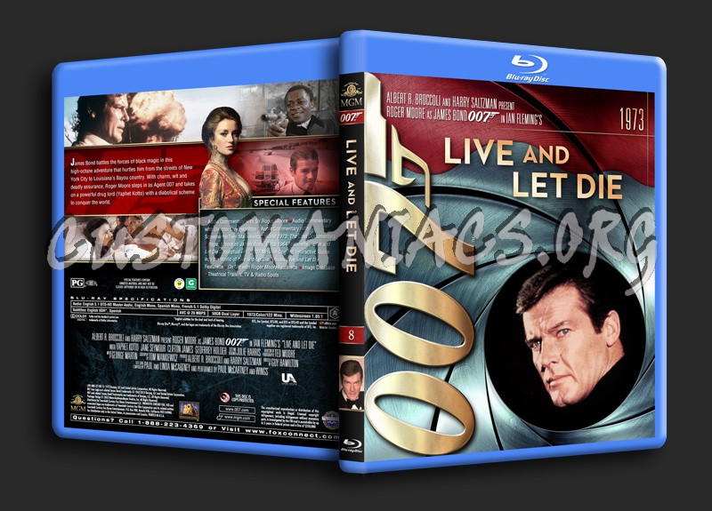 James Bond Collection - Live And Let Die (8) blu-ray cover