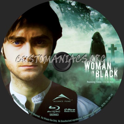 The Woman in Black blu-ray label