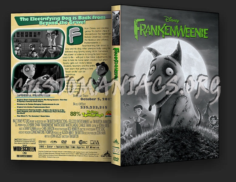 Frankenweenie dvd cover