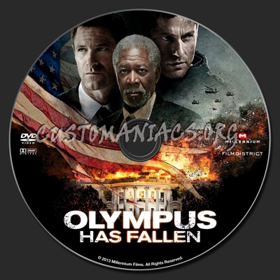 Olympus Has Fallen dvd label