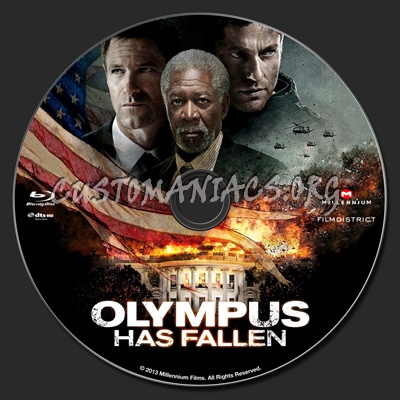 Olympus Has Fallen blu-ray label