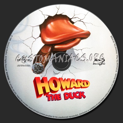 Howard the Duck blu-ray label