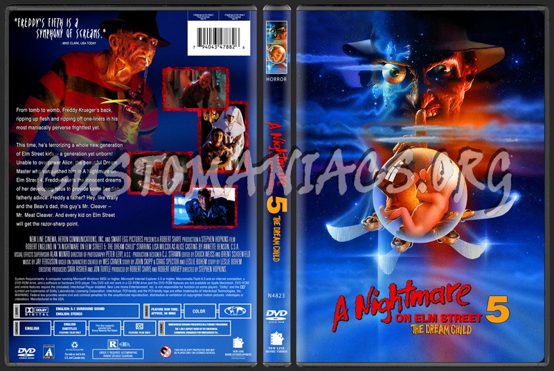 A Nightmare on Elm Street 5 - The Dream Child dvd cover