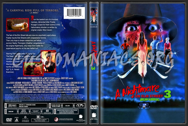 A Nightmare on Elm Street 3 - Dream Warriors dvd cover