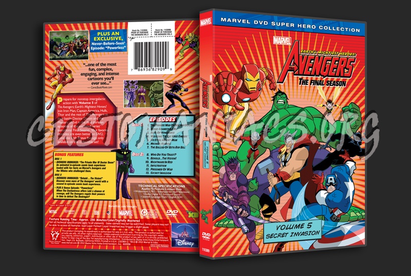The Avengers Earth's Mightiest Heroes Volume 5 dvd cover