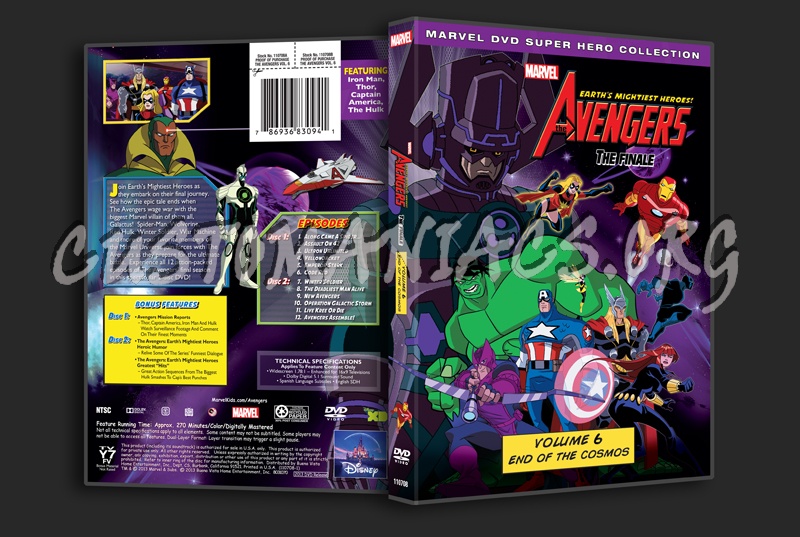The Avengers Earth's Mightiest Heroes Volume 6 dvd cover