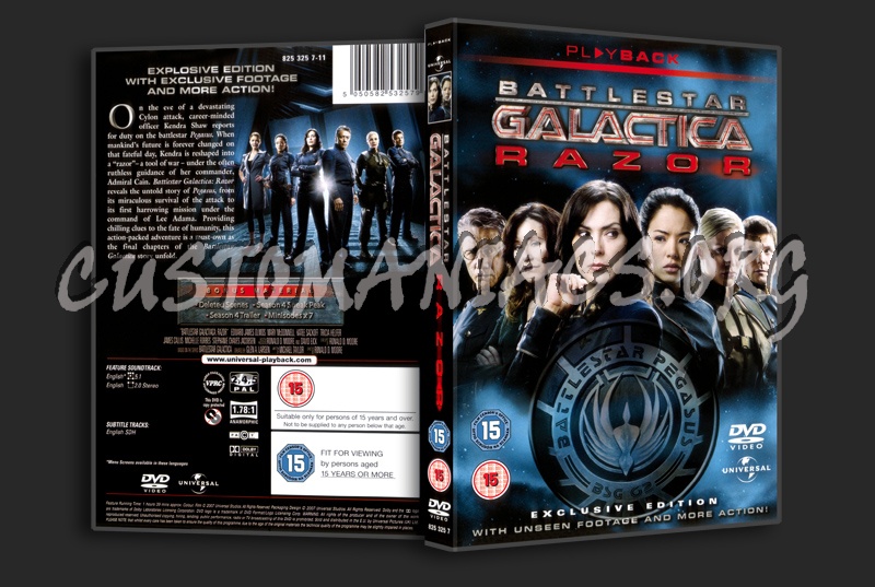 Battlestar Galactica Razor dvd cover