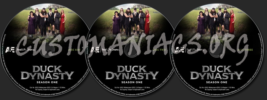 Duck Dynasty Season 1 dvd label