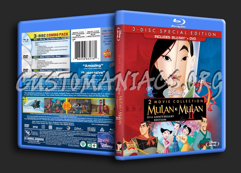 Mulan 2 Movie Collection blu-ray cover