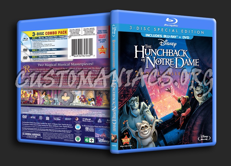 The Hunchback of Notre Dame 2 Movie Collection blu-ray cover