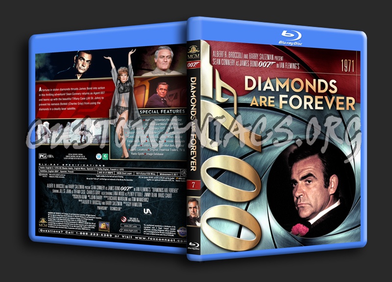 James Bond Collection - Diamonds Are Forever (7) blu-ray cover