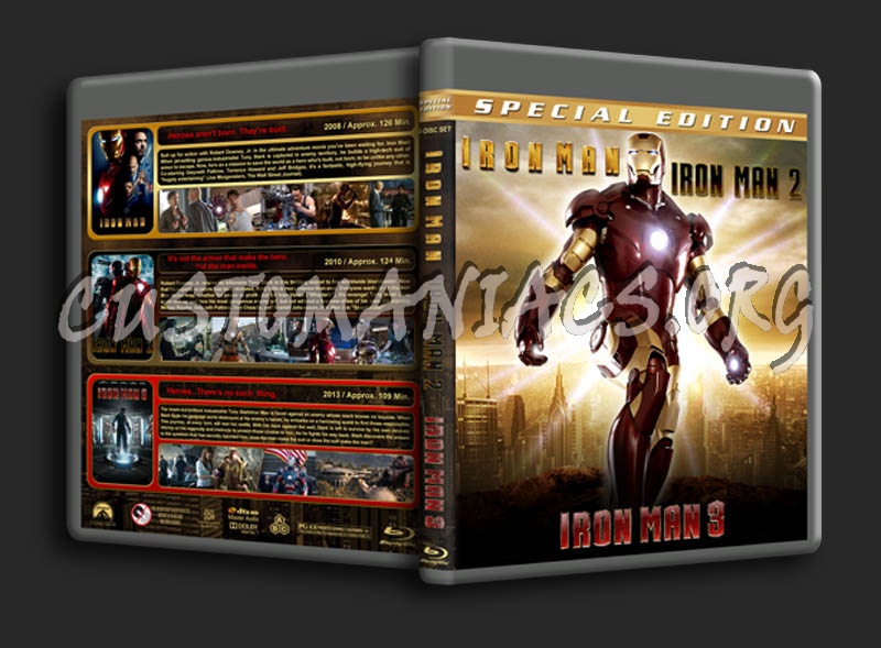 Iron Man Trilogy blu-ray cover