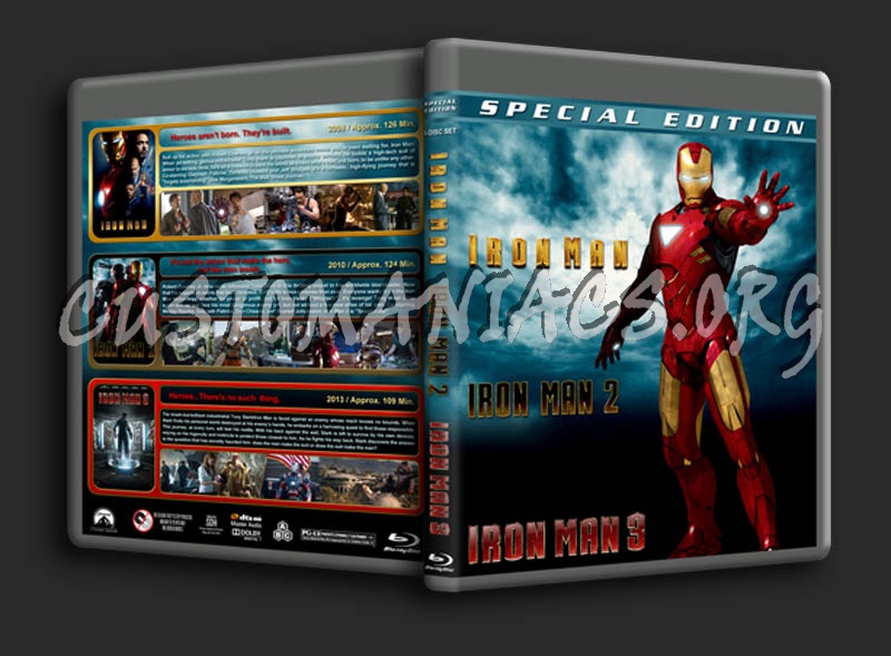 Iron Man Trilogy blu-ray cover