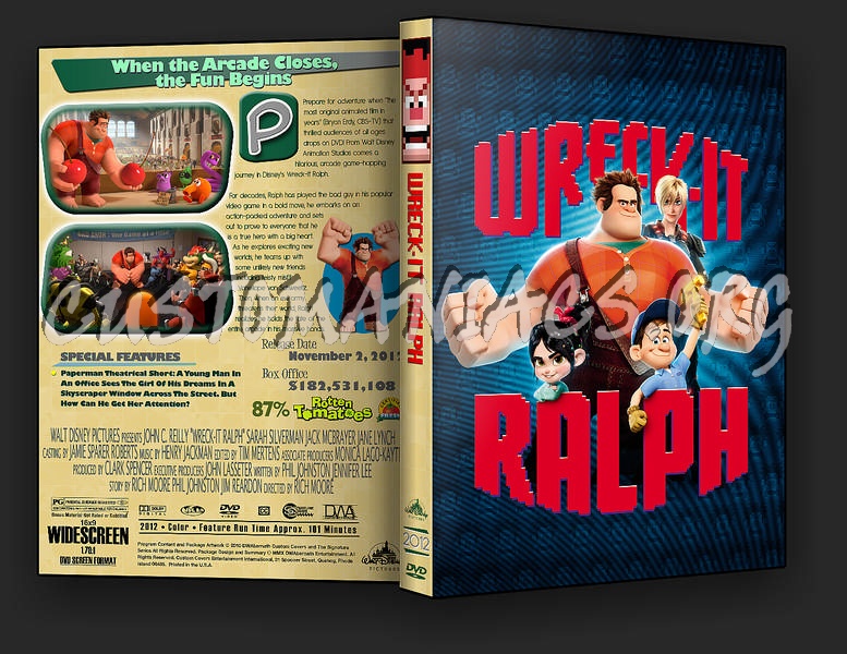 Wreck-It Ralph dvd cover