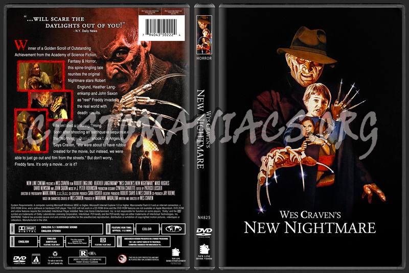 Wes Craven's New Nightmare dvd cover