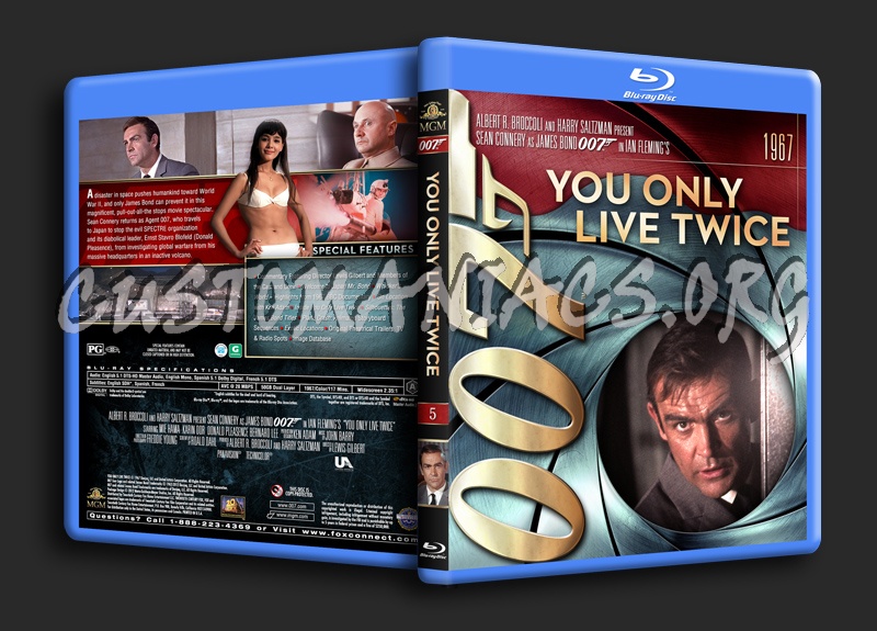 James Bond Collection - You Only Live Twice (5) blu-ray cover