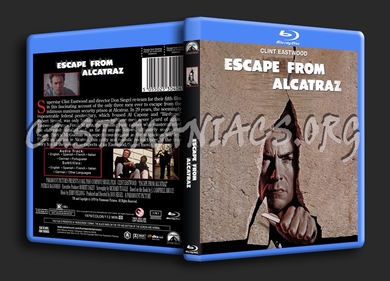 Escape From Alcatraz blu-ray cover