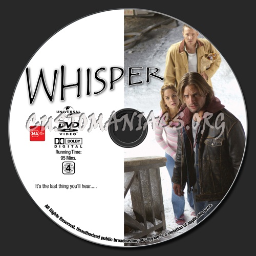Whisper dvd label