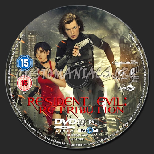 Resident Evil: Retribution dvd label
