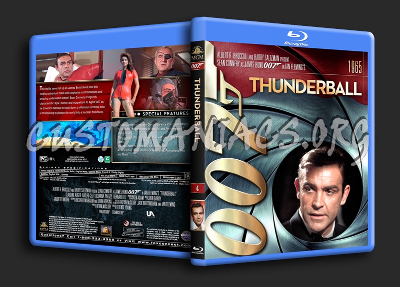 James Bond Collection - Thunderball (4) blu-ray cover