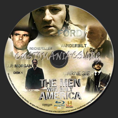 The Men Who Built America blu-ray label