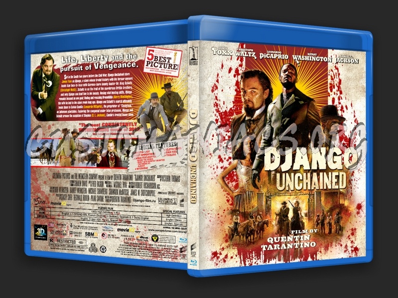 Django Unchained (2012) blu-ray cover