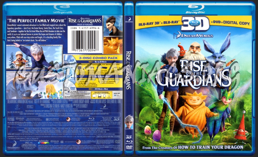 Rise of the Guardians blu-ray cover