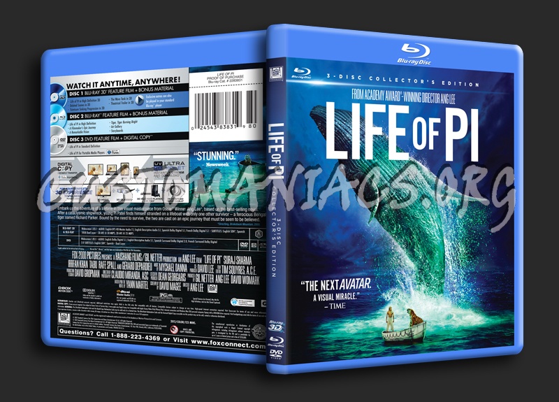 Life of Pi blu-ray cover