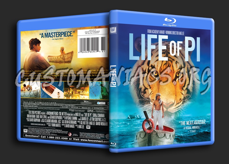 Life of Pi blu-ray cover