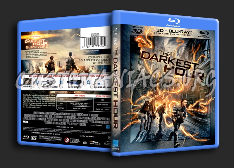 The Darkest Hour 3D blu-ray cover