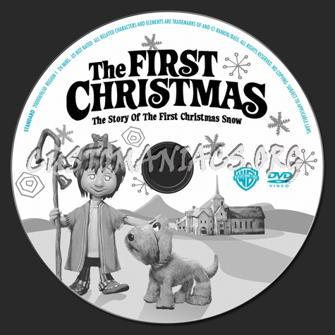 The First Christmas dvd label