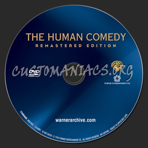 The Human Comedy dvd label