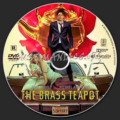 The Brass Teapot dvd label