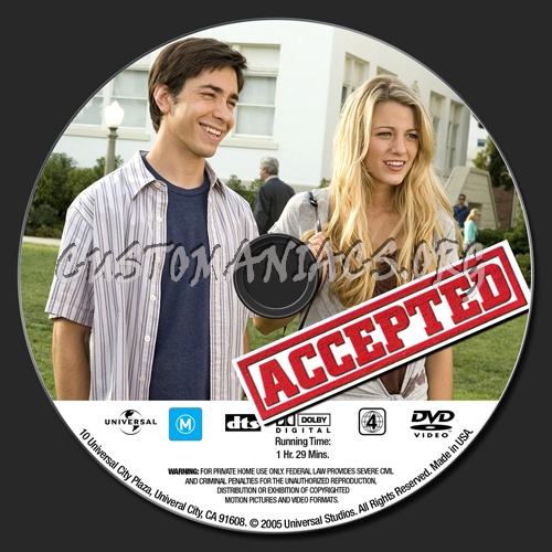 Accepted dvd label