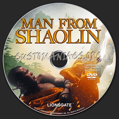 Man from Shaolin dvd label