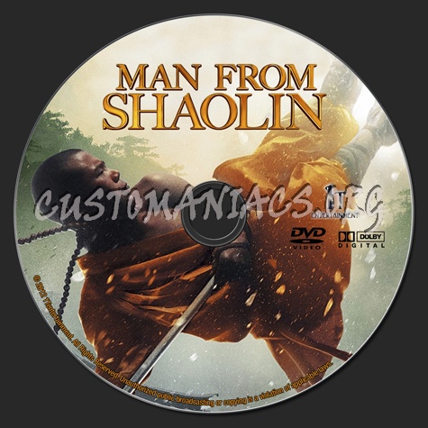 Man From Shaolin dvd label