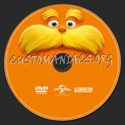 The Lorax dvd label