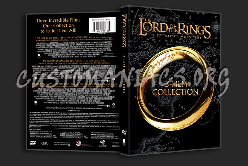 The Lord of the Rings 3-film collection dvd cover