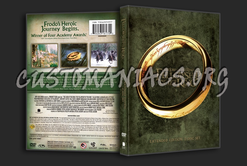 The Lord of the Rings - Fellowship of the Ring dvd cover
