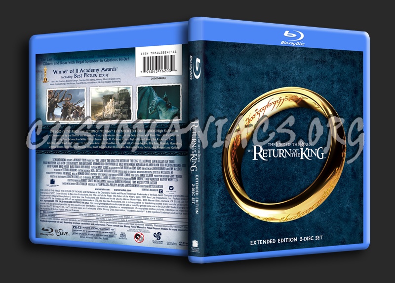 The Lord of the Rings - The Return of the King blu-ray cover