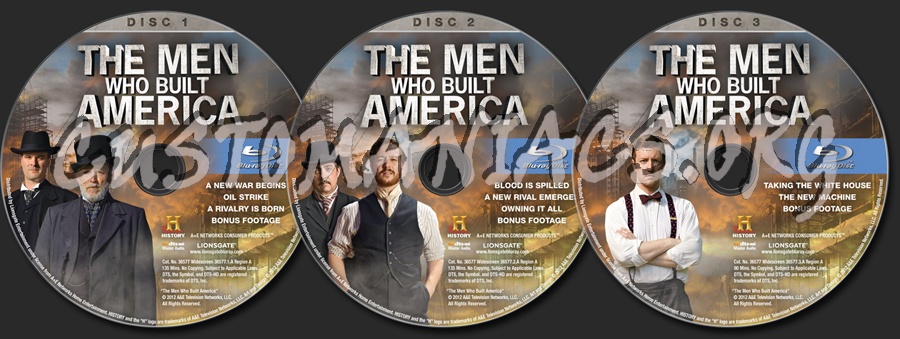 The Men Who Built America blu-ray label