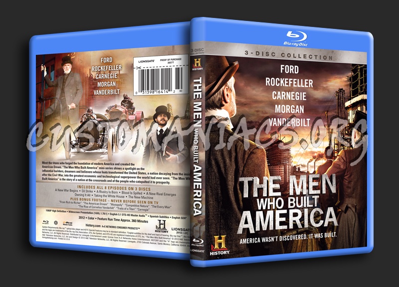 The Men Who Built America blu-ray cover