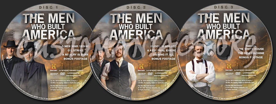 The Men Who Built America dvd label