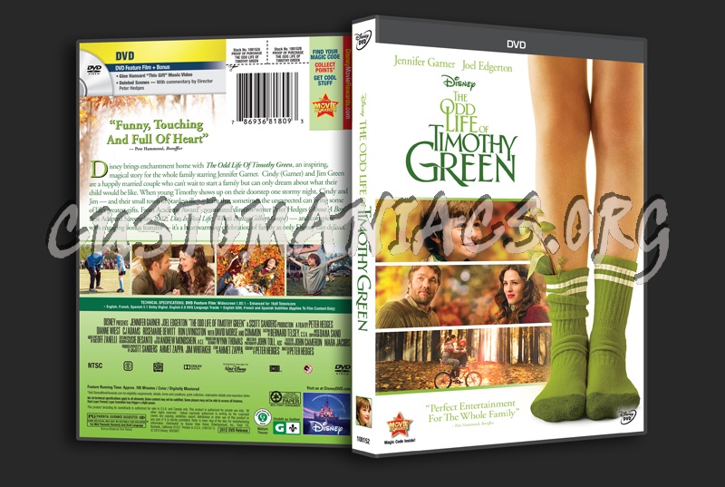 The Odd Life of Timothy Green dvd cover